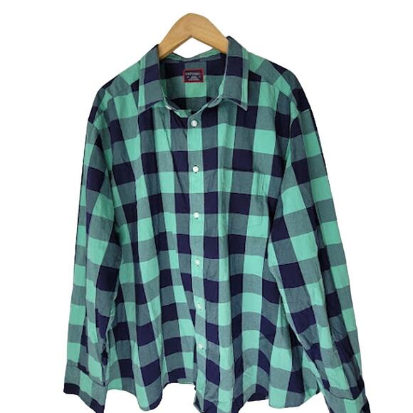 UNTUCKit Other - UNTUCKit- Green/blue plaid button up- size XXXLC